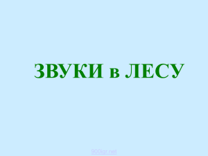 Звуки животных в лесу