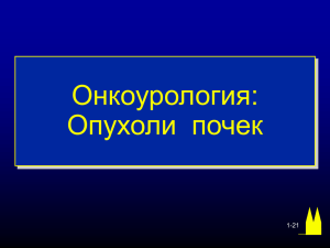 Онкоурология: Опухоли  почек 1-21