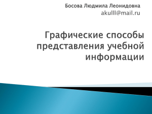 Графические способы представления учебной информации