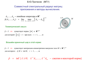 Совместный спектральный радиус матриц: приложения и методы вычисления. В.Ю.Протасов   (МГУ)