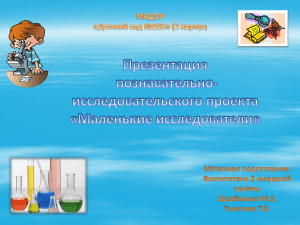 Презентация проекта во 2 младшей группе