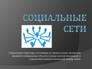 презентация Социальные сети