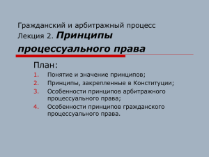 Принципы процессуального права