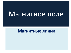 Магнитное поле Магнитные линии