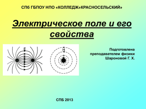 Электрическое поле и его свойства