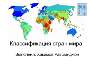 Классификация стран мира