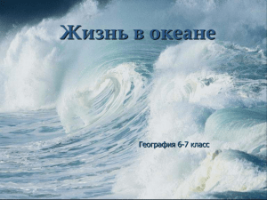 Презентация к уроку по теме "Жизнь в океане"