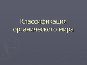 Классификация органического мира