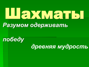 Шахматы