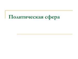 Политические партии Политическая партия