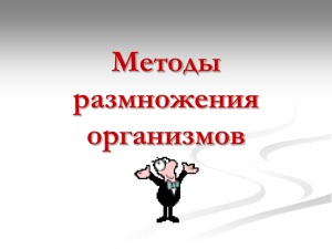 Методы размножения организмов