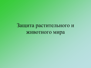 Защита растительного мира