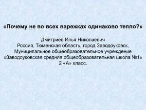 Исследовательская работа: