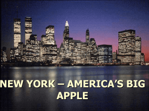 NEW YORK – AMERICA’S BIG APPLE