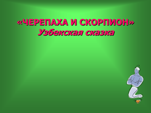 Презентация Черепаха и скорпион 1