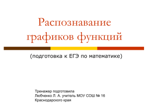 Умение использовать график функции при решении неравенств