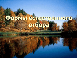 Формы естественного отбора