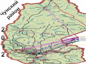 ЧУНСКИЙ РАЙОН КАРТА территории )