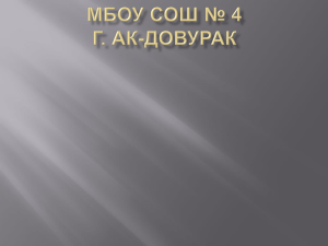 Презентация о школьном музее - МБОУ СОШ № 4 г.Ак