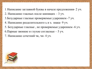 Написание заглавной буквы в начале предложения- 2 уч. 1