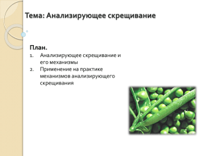 АНАЛИЗИРУЮЩЕЕ СКРЕЩИВАНИЕ