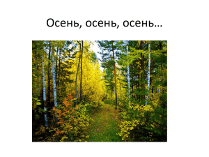 Осень, осень, осень…