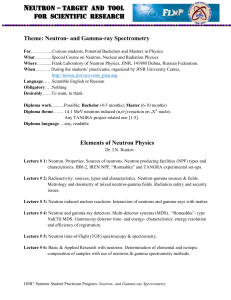 IRuskov-Themes for Students Practice 2016  JINR-FLNP-proposal-v2