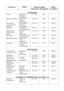 ТЕЛЕФОННЫЙ СПРАВОЧНИК 13.04.17