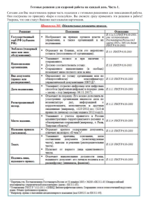 Готовые решения для кадровой работы на каждый день. Часть 1.