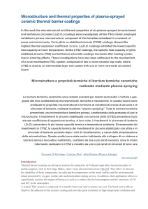 Microstructure and thermal properties of plasma