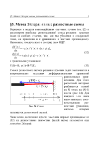 5. Метод Эйлера  явные разностные схемы