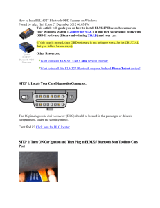 How to Install ELM327 Bluetooth OBD Scanner on Windows