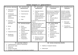Бизнес-модель СК %22ДЕВЕЛОПМЕНТ%22  Вн.и внут. предпр-во