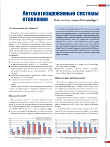 Автоматизированные системы отопления. Опыт эксплуатации в Екатеринбурге