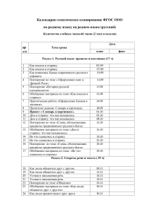 Родной русский язык 1 класс УМК "Перспектива"