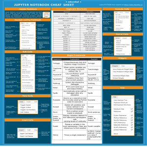 Jupyter Notebook CheatSheet Edureka