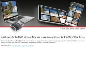 SanDiskMemoryZone QuickStartGuide