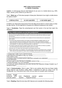 UNIT 4 Data Communication. MC