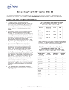 gre interpreting scores