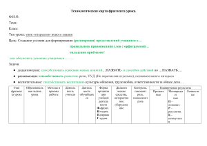 Технологическая карта пример1-2