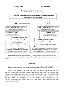 КонсКарт НН и Н в прилаг.