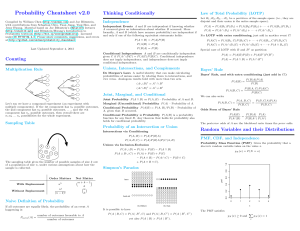 probability cheatsheet