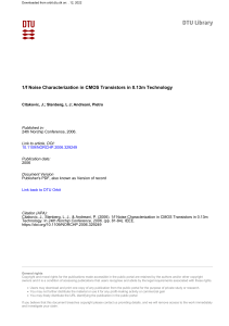 1/f noise in cmos