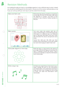 Revision Methods Guide