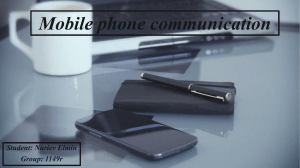 Mobile phone communication