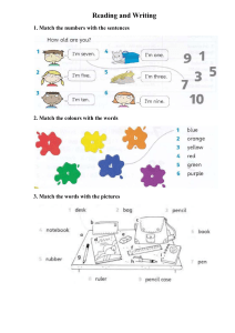 progress test Super Minds 1