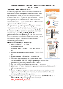 Завдання до шкільної олімпіади з інформаційних технологій