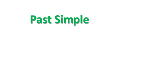 past simple