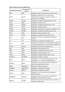 Функции в Open office Calc