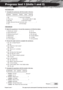 prepare level 1 progress tests x 10 pdf